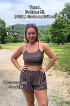 Brown Checked Zip-Pocket Stylish Athletic Short