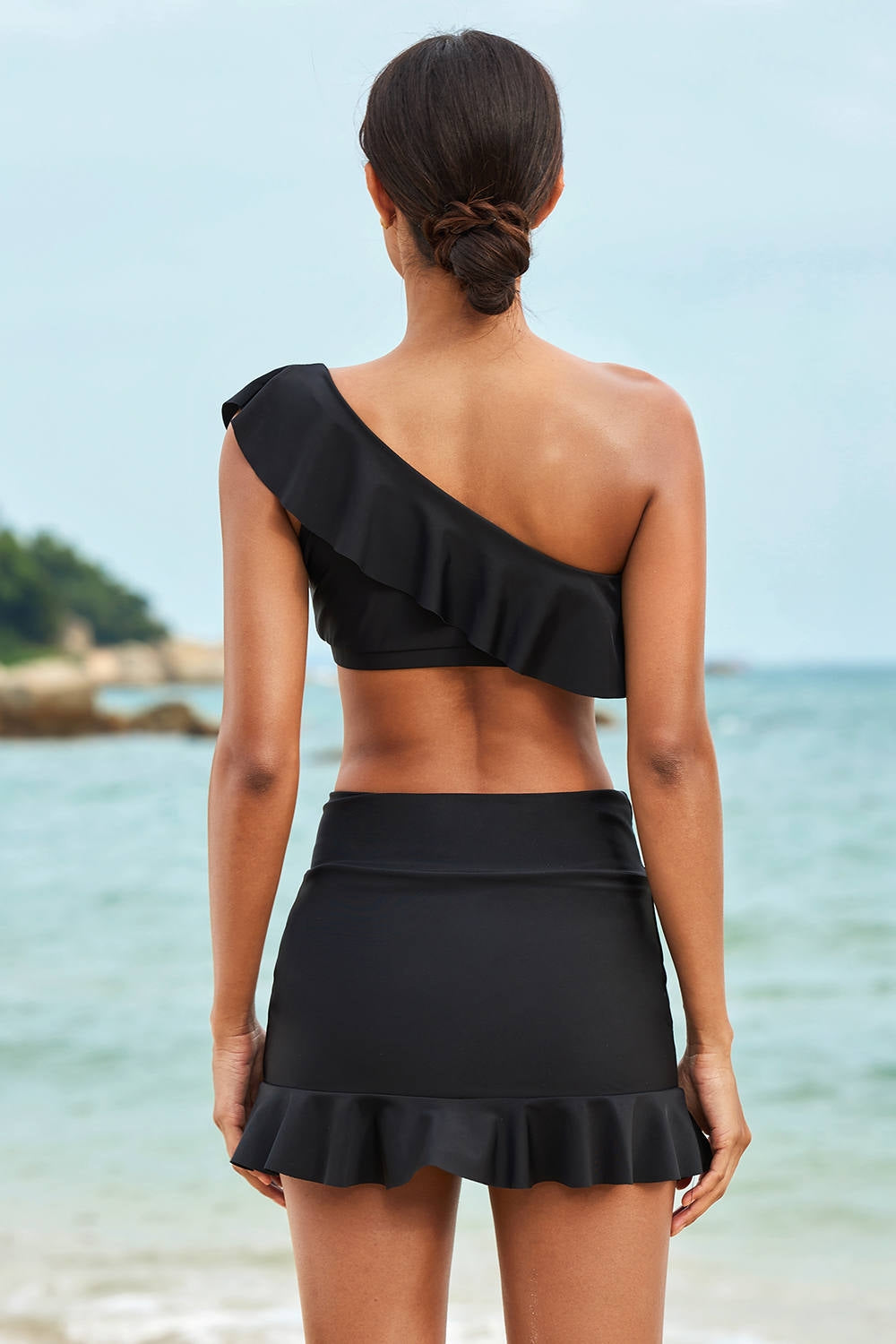 Black High Waisted Bikini Set