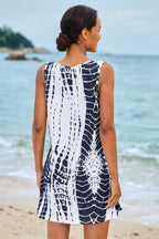 Scoop Neck Sleeveless Cover Up