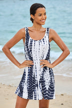 Scoop Neck Sleeveless Cover Up