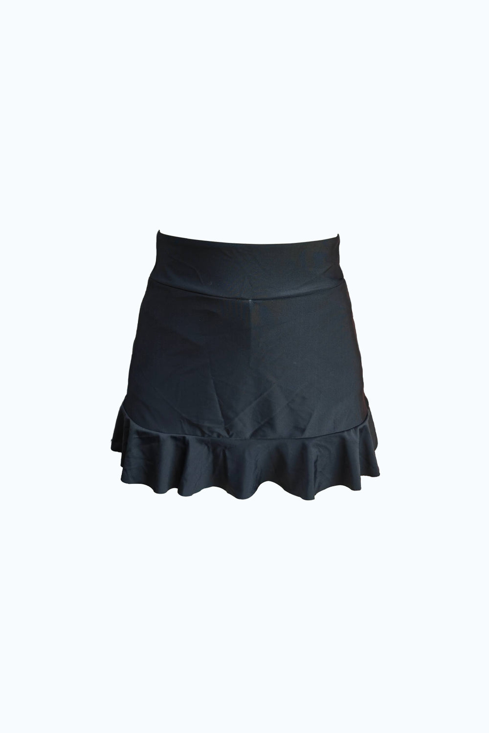 Black Ruffle High Waist Beachwear Skirt